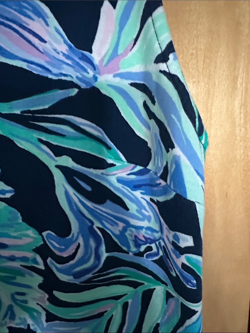 Lilly Pulitzer Navy Tropical Floral Sleeveless Terry dress - Picture 4 of 5